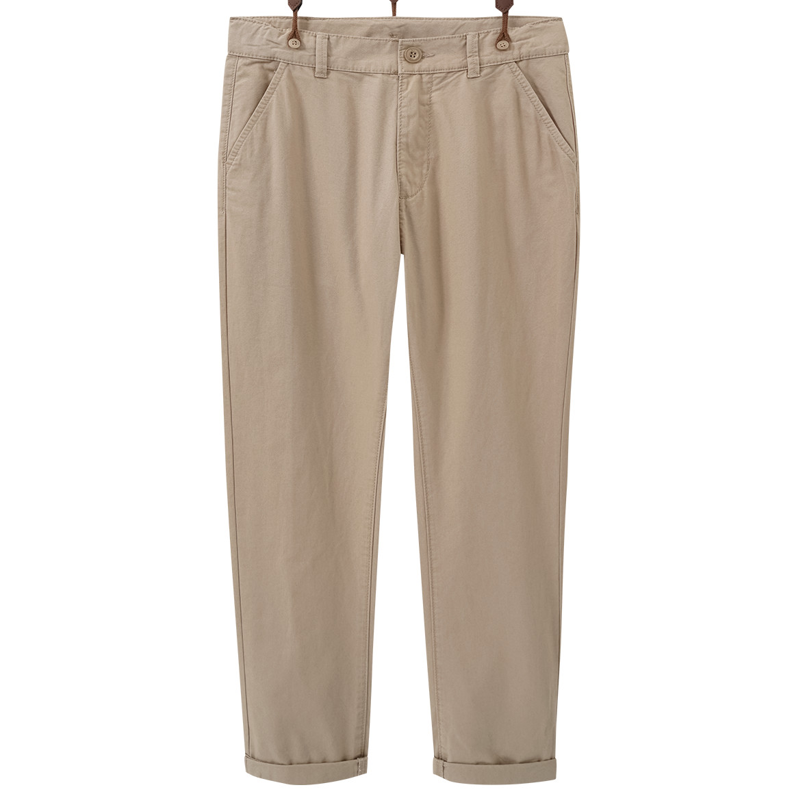 Topolino Jungen Chinohose mit Hosenträgern beige