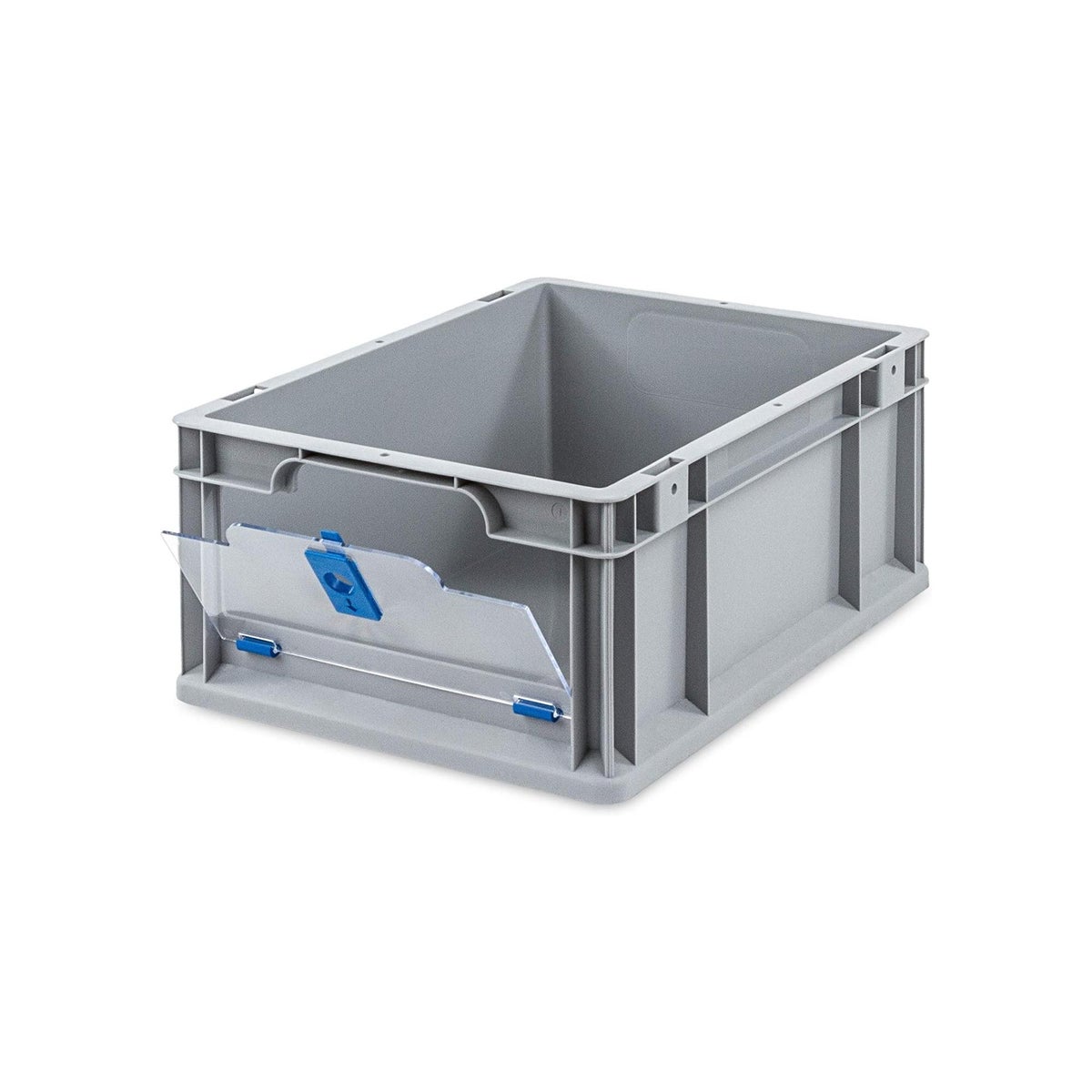 PROREGAL Value Pack 5x Eurobox NextGen Insight Cover HxBxD 17 x 30 x 40 16 Liter Lage/Blauwe Euro Container Transportbox