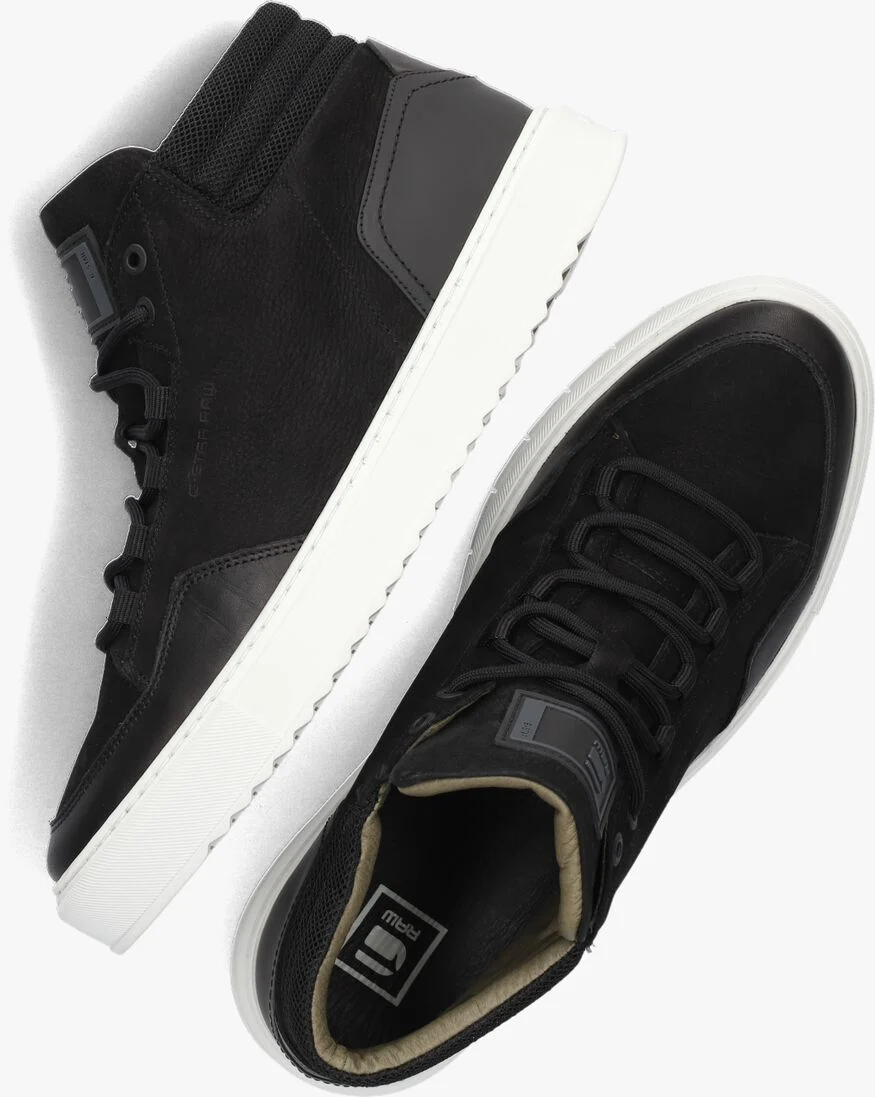 G-STAR RAW zwarte g-star raw hoge sneaker resistor mid bsc m