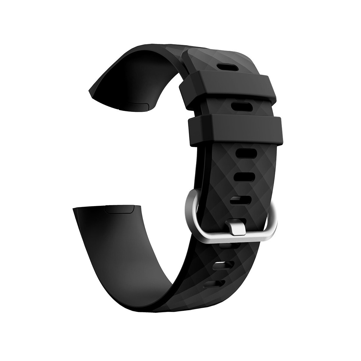 Fitbit Charge 3/4 reim i silikon (S) Sort