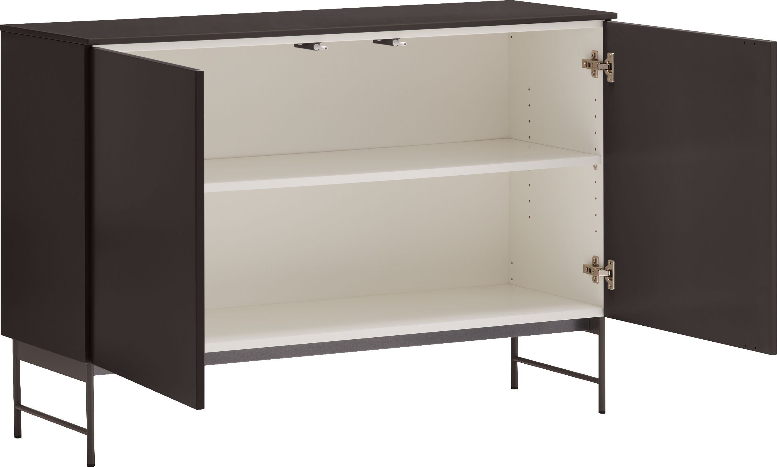 TILL Sideboard - Grau / Braun / B: 112.0 cm x T: 41.0 cm x H: 78.3 cm