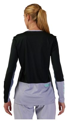 Maillot à manches longues Fox Femme Defend Race Noir