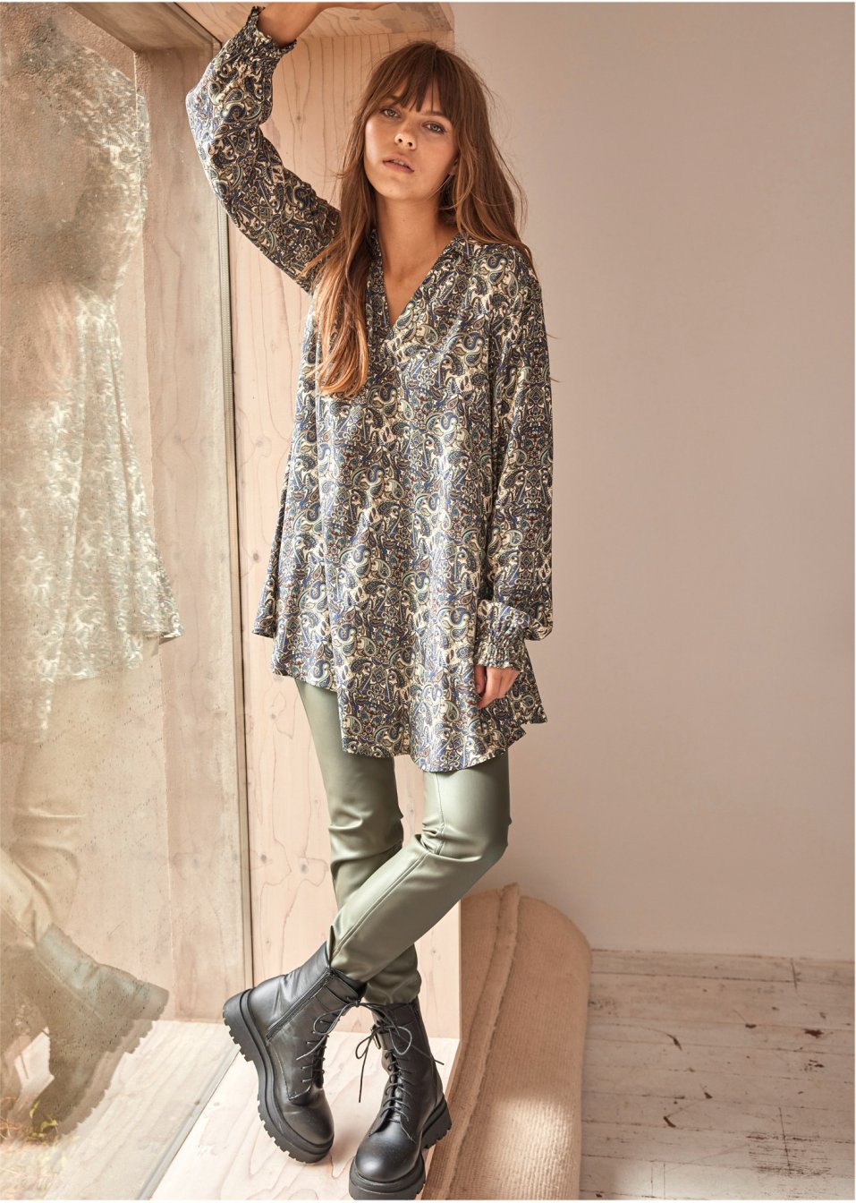 Chemisier long en viscose