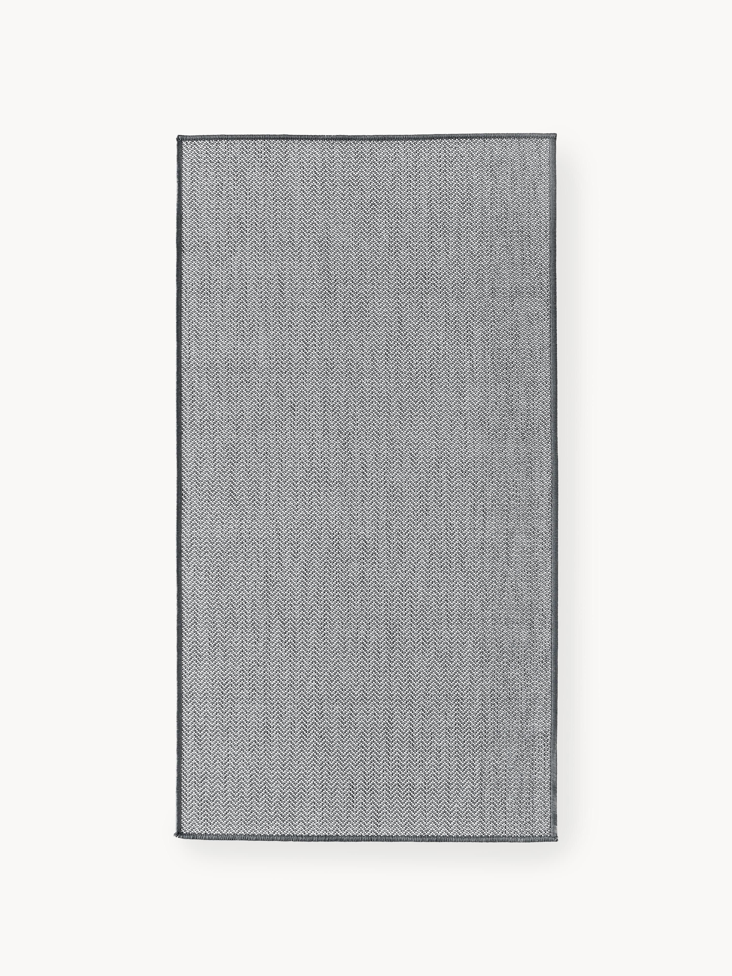 Indoor & outdoor dubbelzijdig vloerkleed Cort met zigzag patroon