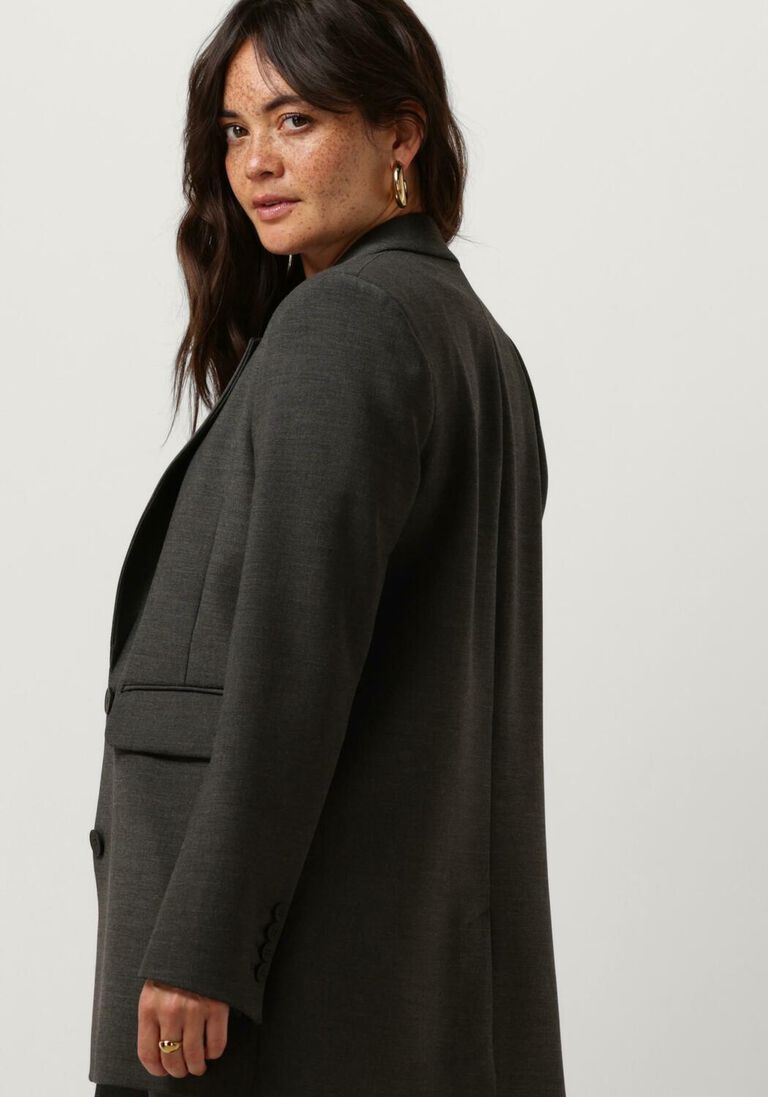 SELECTED FEMME donkergrijze selected femme blazer slfrita ls relaxed blazer