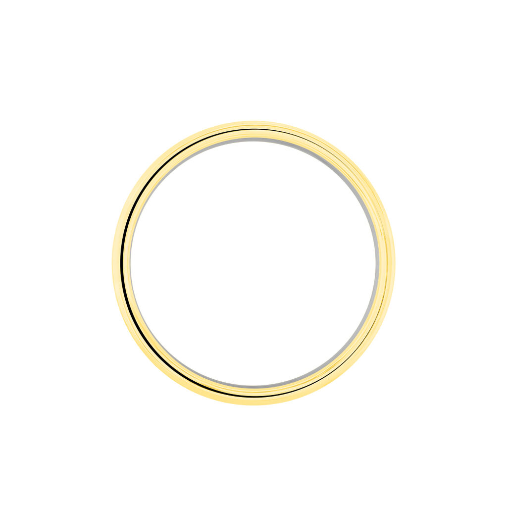 Alliance Carme Ruban Plat Or Blanc