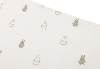 Jollein Happy Miffy Musselinteppe 3-Pakk, Olive Green