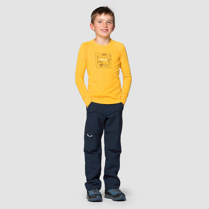 Salewa Kinder Pure Graphic Dry Longsleeve