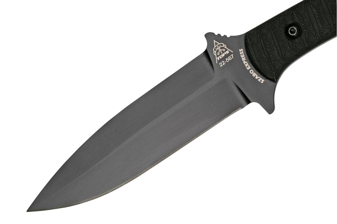 TOPS Knives Szabo Express, Single Edge, Micarta SZEX-01 outdoormes, Szabo design
