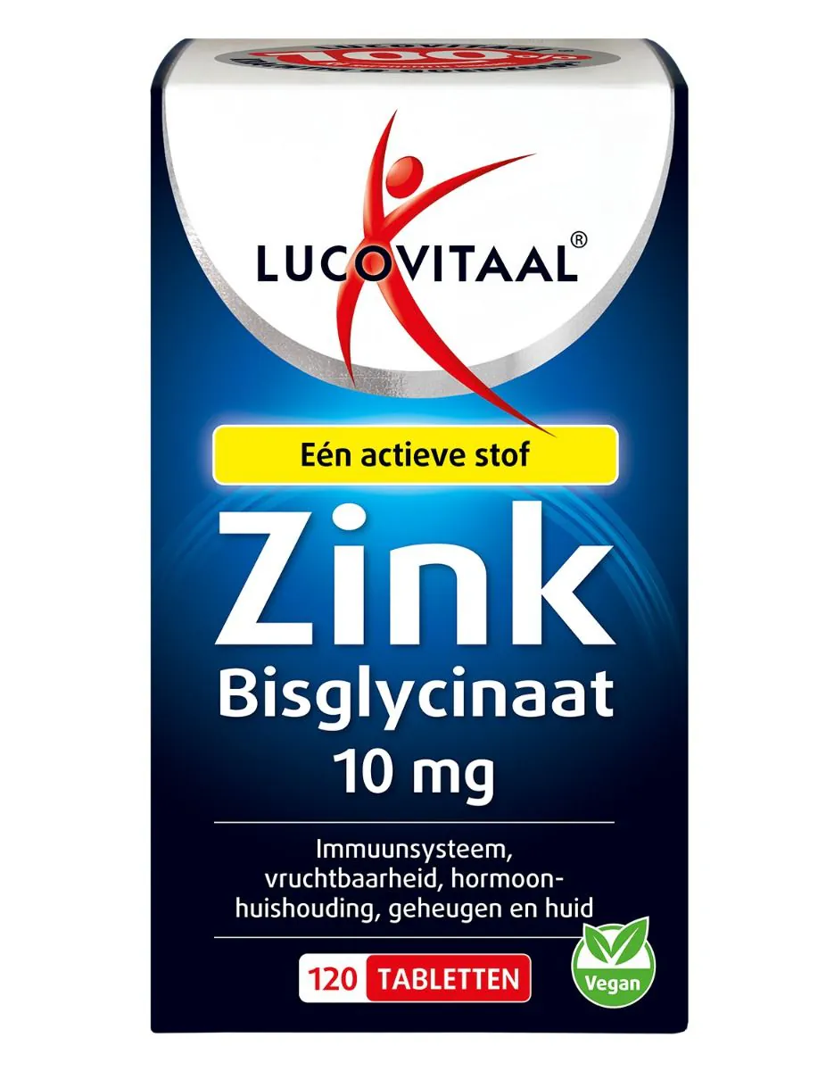 100% Zink Bisglycinaat 120 tabletten
