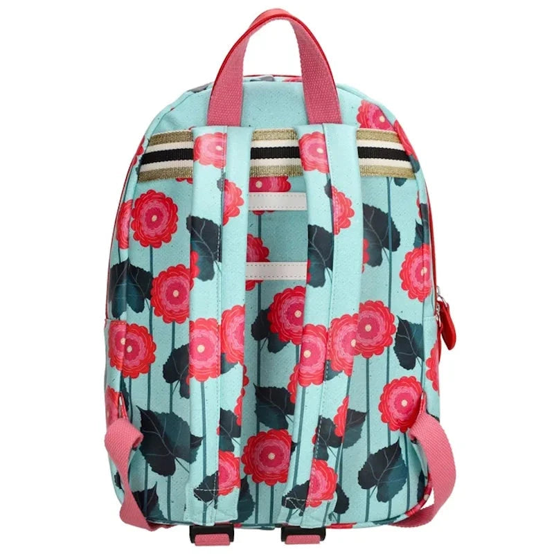 Zebra Trends Rugzak M Girls Flowers Blue