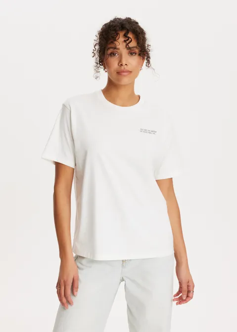 T-shirt met print art off-white (WIT.O)