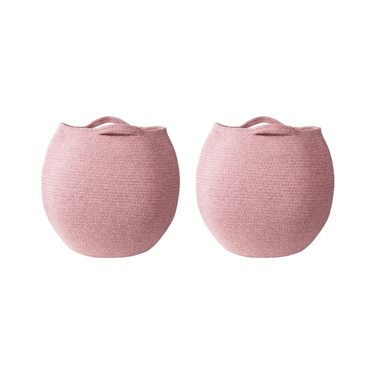 Beliani Paniers PANJGUR en coton - Rose