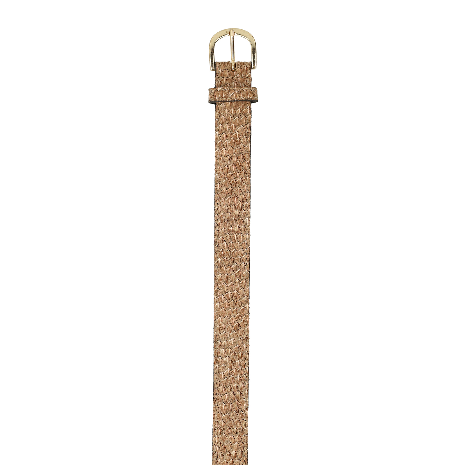 Beige leren riem