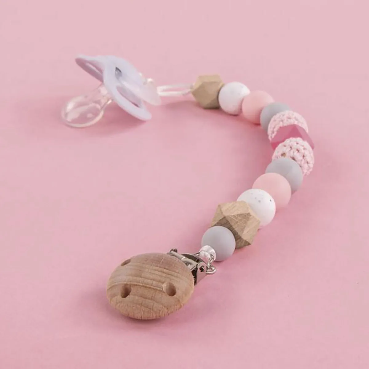 Rayher Kit DIY Attache-tétine - Rose