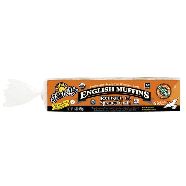6 Pãezinhos English Muffins Germinados Bio