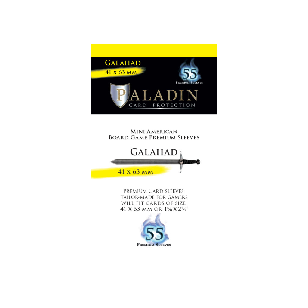 Pochettes Paladin - Galahad Mini American - 41 x 63 mm - 55p