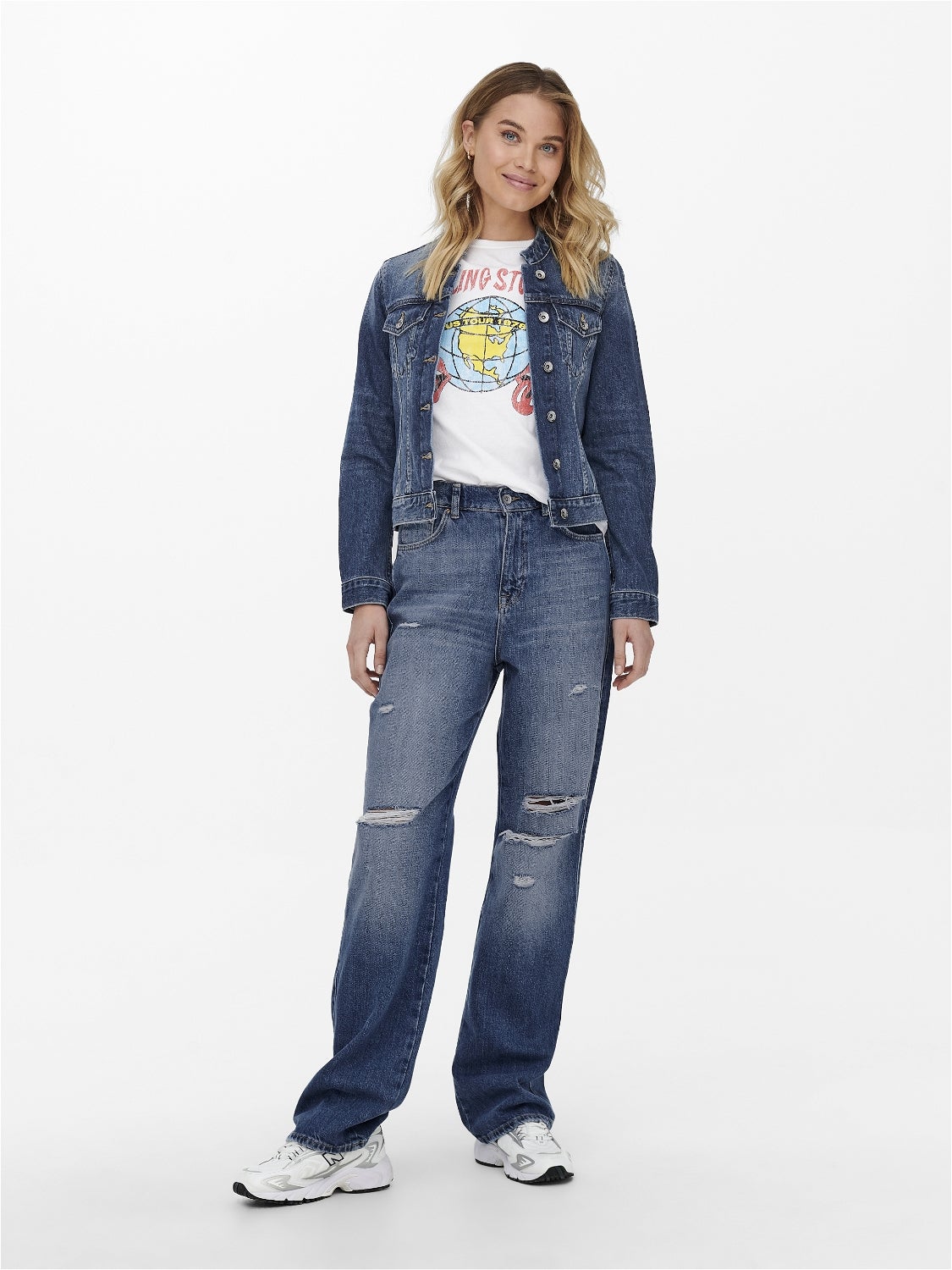 ONLTATUM Jacke Dark Medium Blue Denim