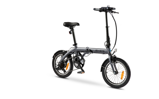 Micromobility Micro faltbares E-Bike 16 Zoll inklusive LED Lichterset und Akku 250W
