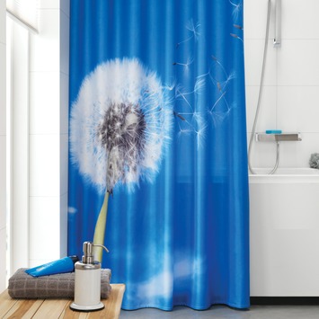 Sealskin Douchegordijn Blow Ball Blauw 180x200 cm