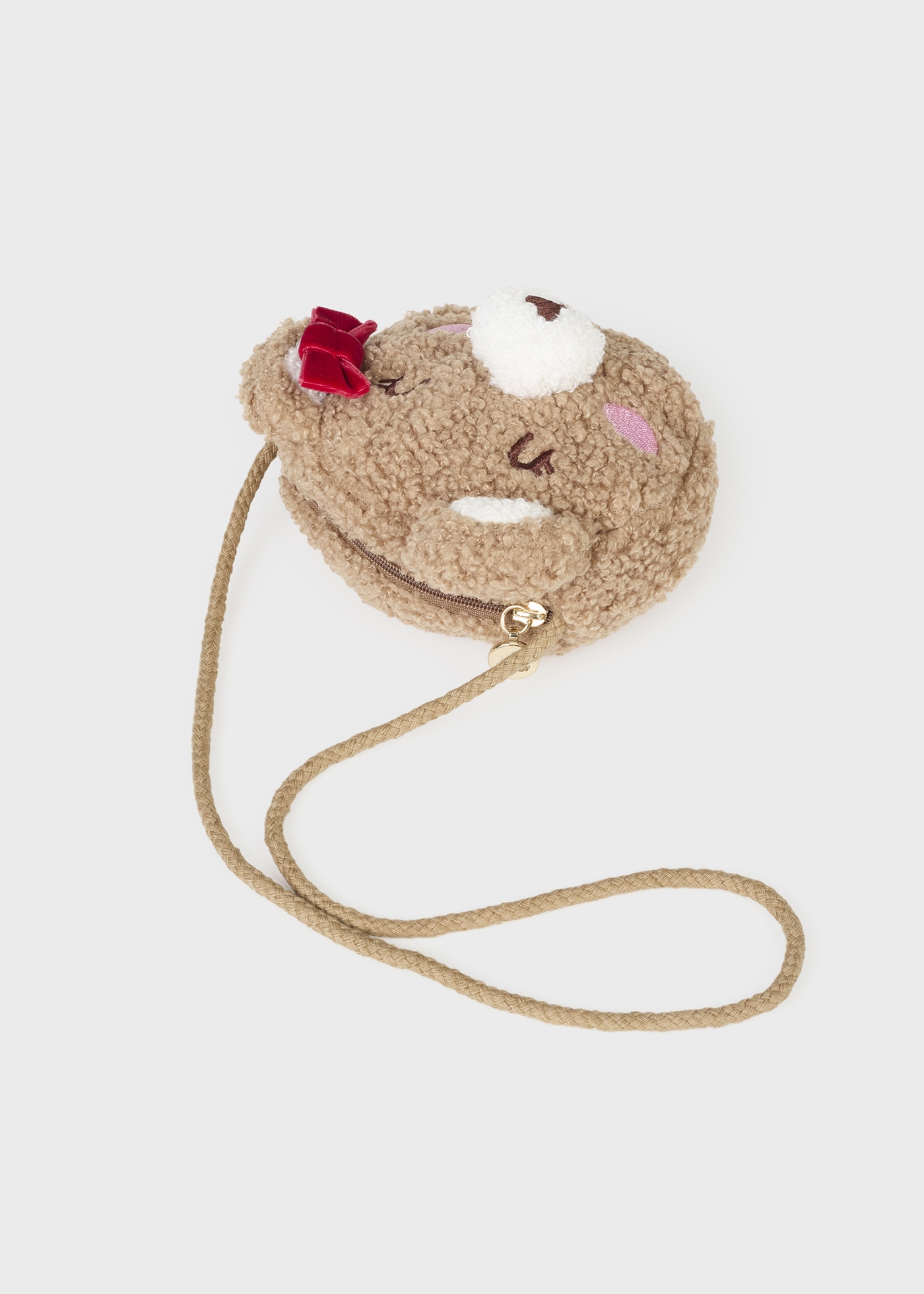 Bolsa de tecido atoalhado para ursinho de pelúcia bebê