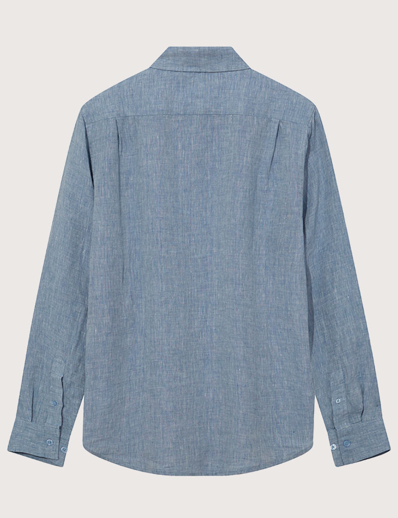 MOS MOSH CHEMISE HOMME MANCHES LONGUES EN LIN THEO CIEL