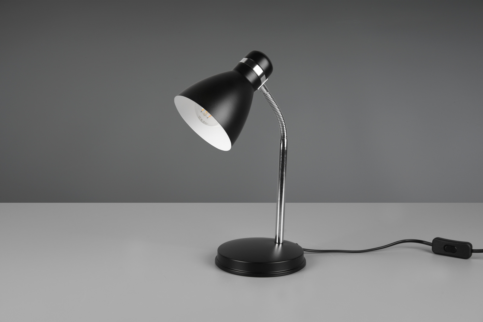 Tischleuchte - schwarz matt - 33 cm