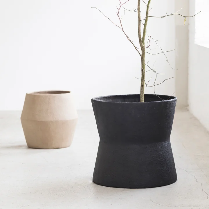 Serax - Construct Übertopf, Ø 60 x H 57 cm, schwarz