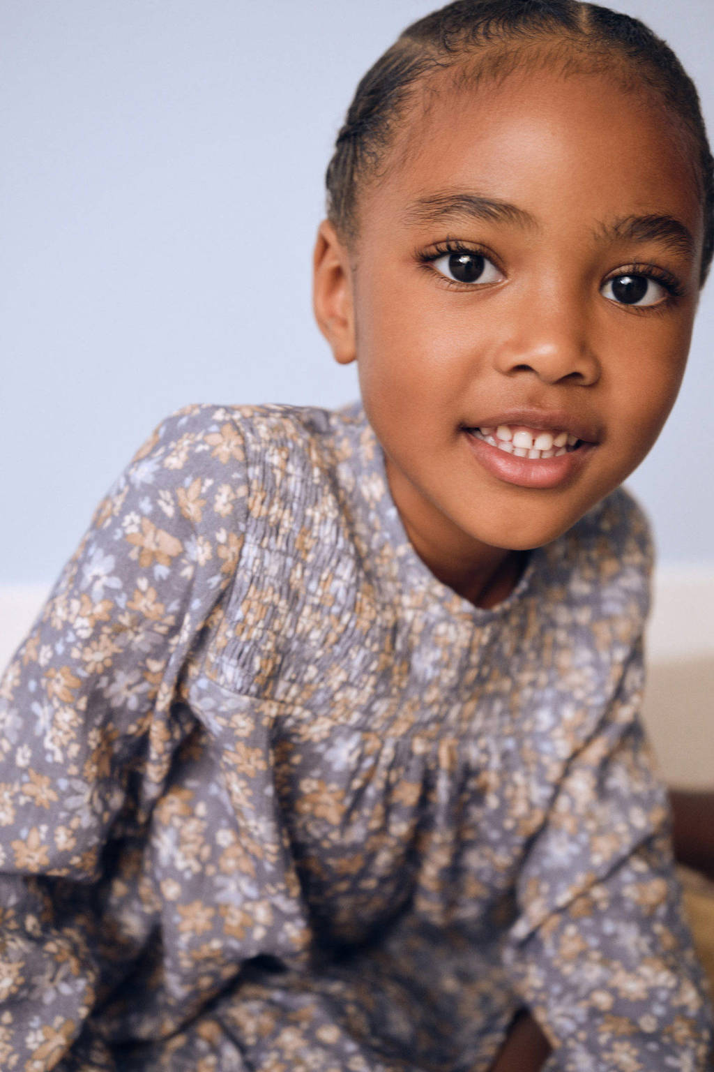Mango Kids gebloemde jurk lila