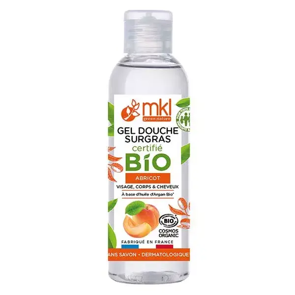 Gel de Banho Extra-Rico MKL Green Nature com Damasco Orgânico 100ml
