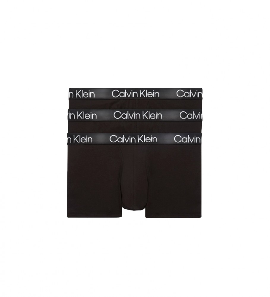 Conjunto de 3 cuecas boxer Calvin Klein 000NB2970A7V1 pretas