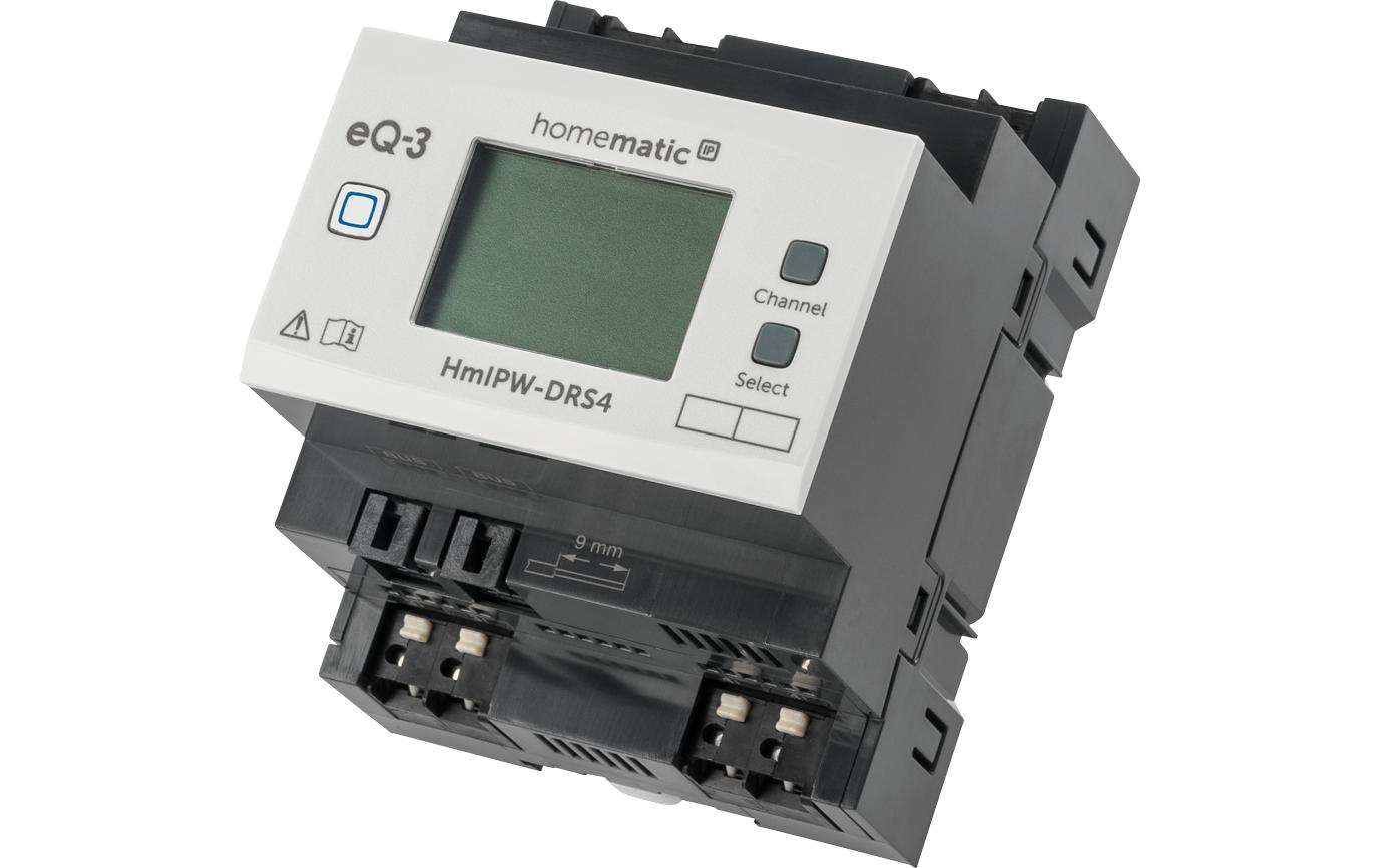 Smart Home Wired Schaltaktor 4-fach<br>Steuerung angeschlossener Verbraucher über vier Kanäle – HmIPW-DRS4