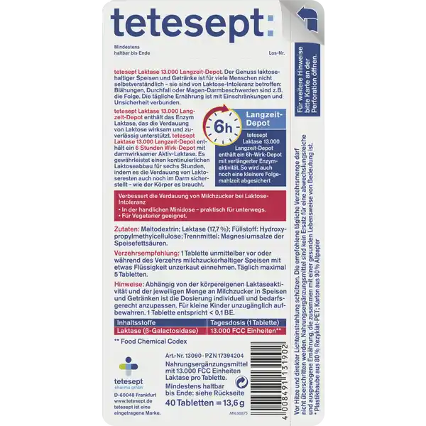 Laktase 13.000 Langzeit-Depot