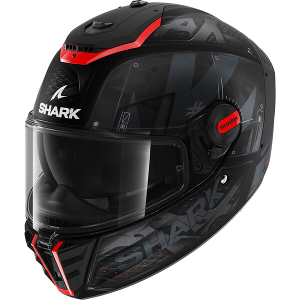 Shark - Casque Spartan RS Stingrey Noir Mat / Rouge