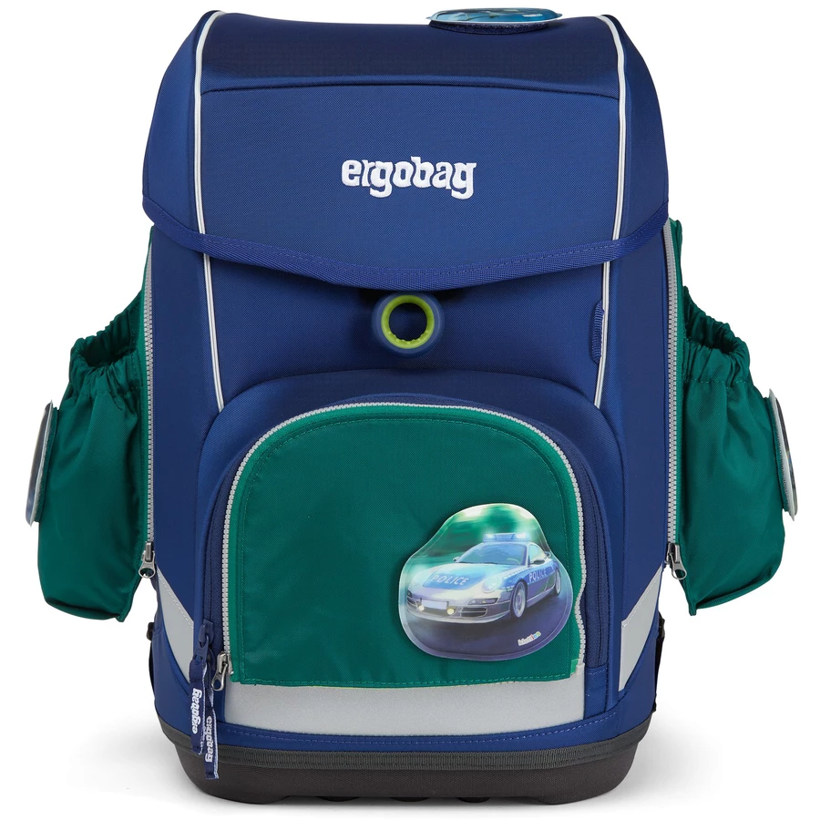 Ergobag Zubehör PackCuboCubo LightWide Fluo - Seitentaschen Zip-Set 3tlg. dunkelgrün