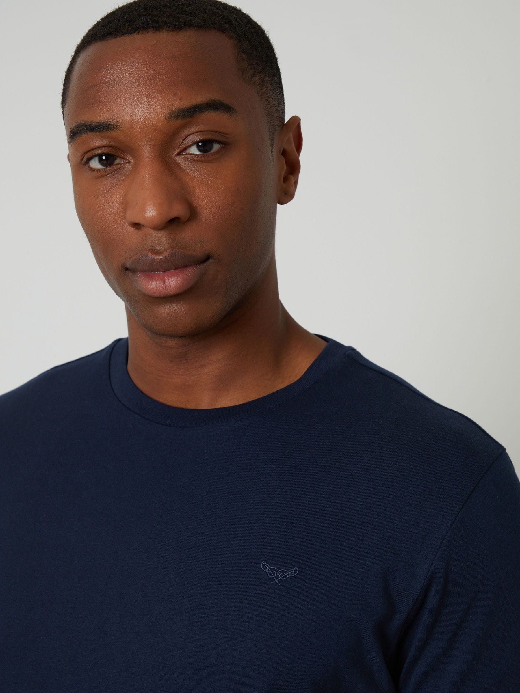 Marineblauw geruit - Threadbare pyjamaset