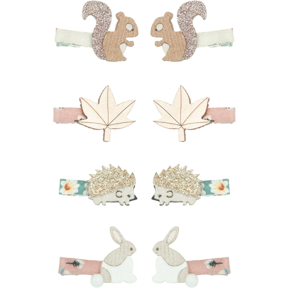 Køb Mimi & Lula 8 Hårclips - Mini Woodland Friends Homestead