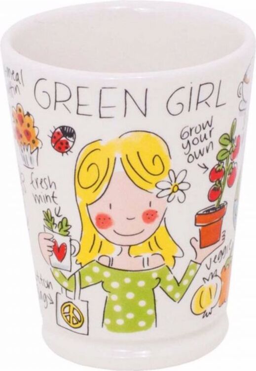 Blond Amsterdam mok Mazagran green girl 0,5 L