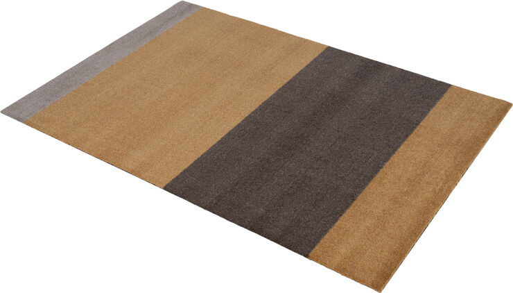 Tica Copenhagen Løber, 130x90 cm, stripes-horizon dijon/brun/sand Dijon/sand/brun