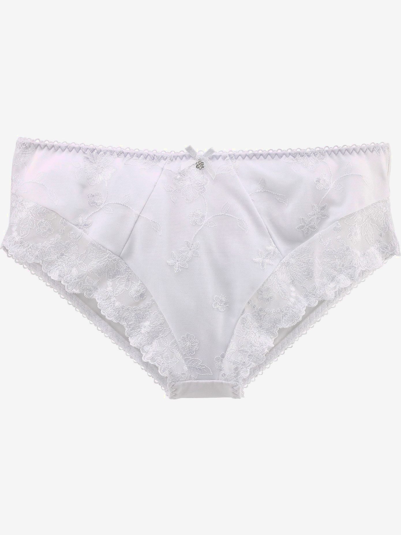 Slip avec dentelle brodée