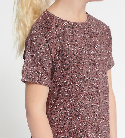 Rethinkit T-Shirt - Carla - Rose Brown Blumen