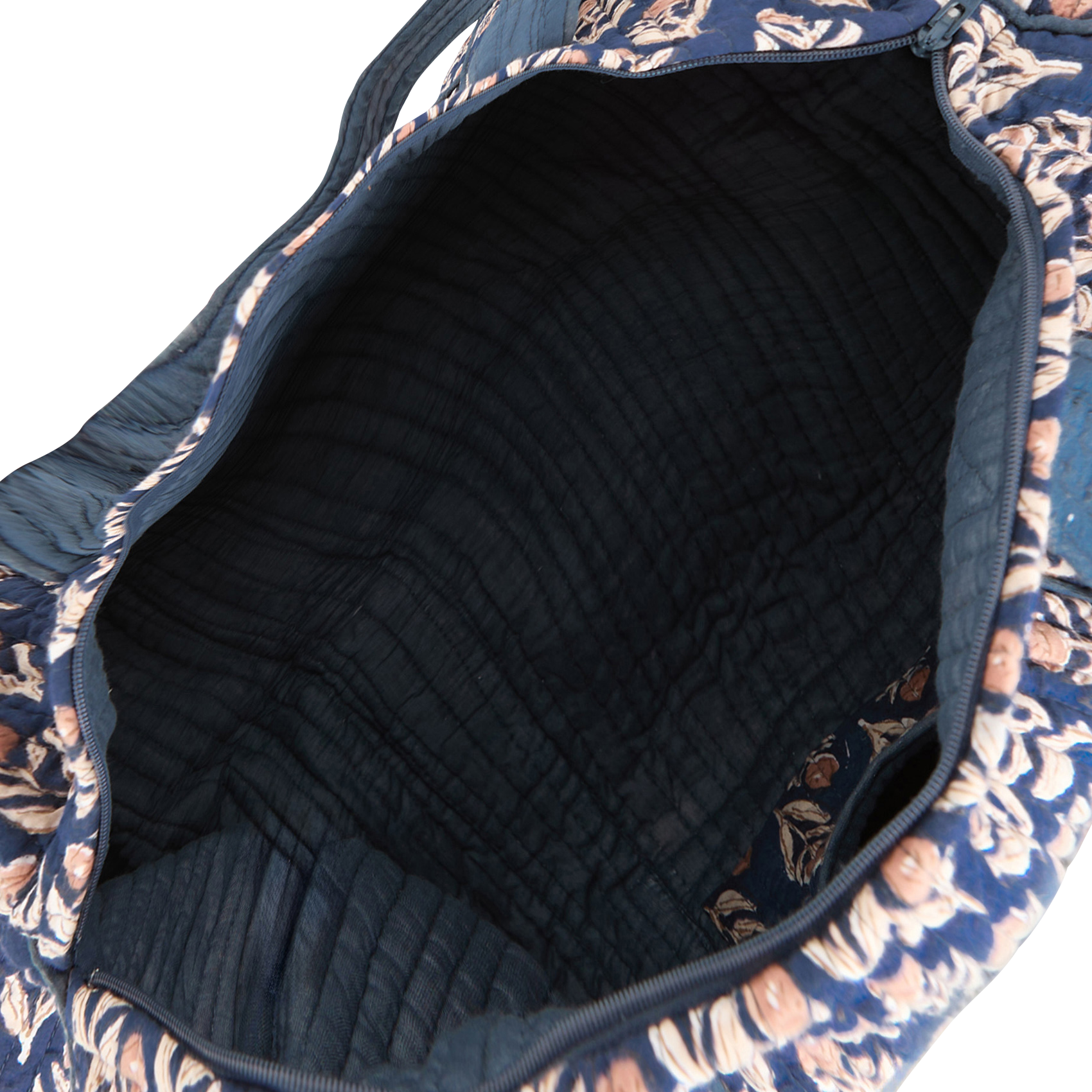 BUDDHA - Sac matelassé en coton imprimé | Bleu