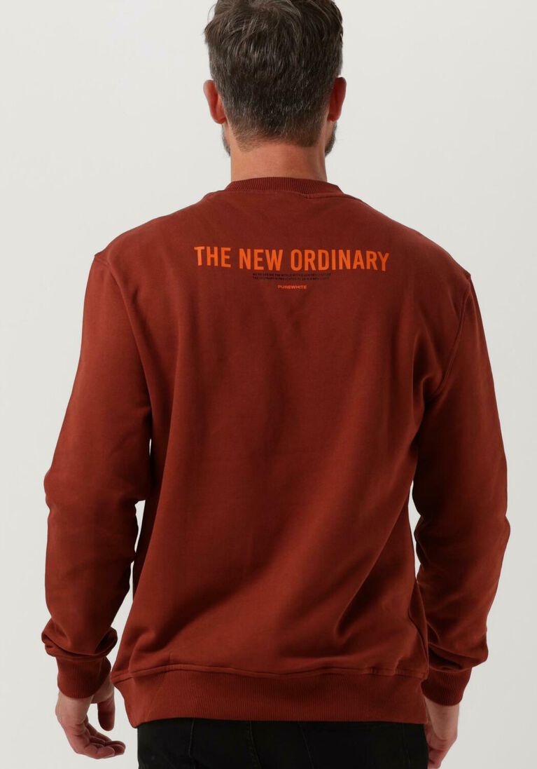 PUREWHITE rode purewhite sweater crewneck with the new ordinary print on back
