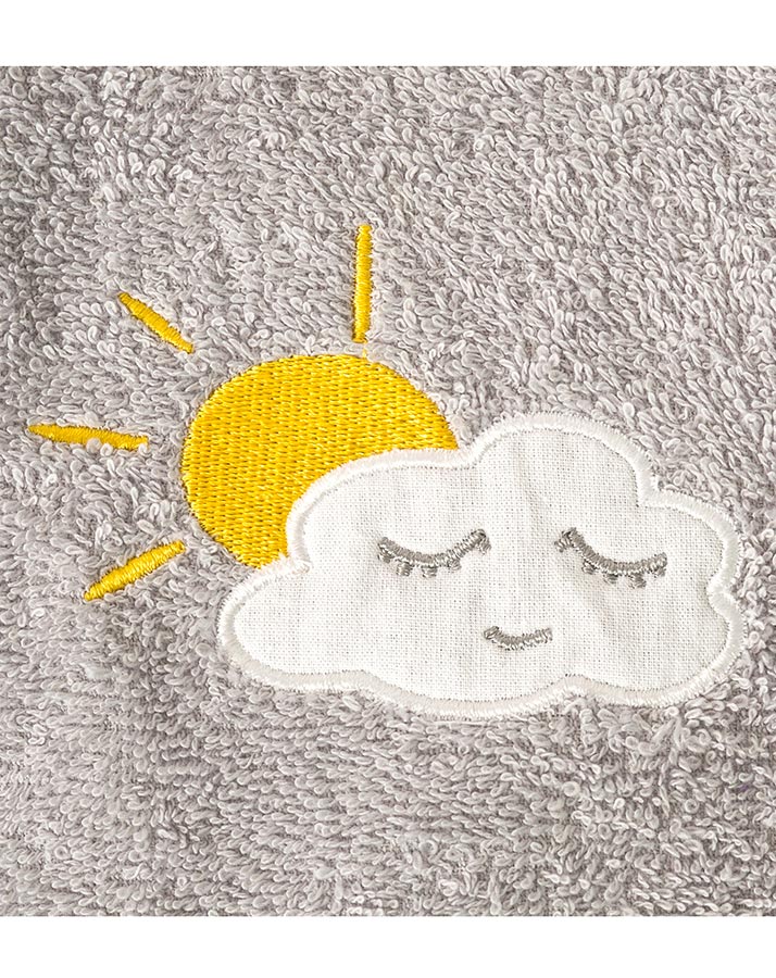 Bademantel WOLKE in grau