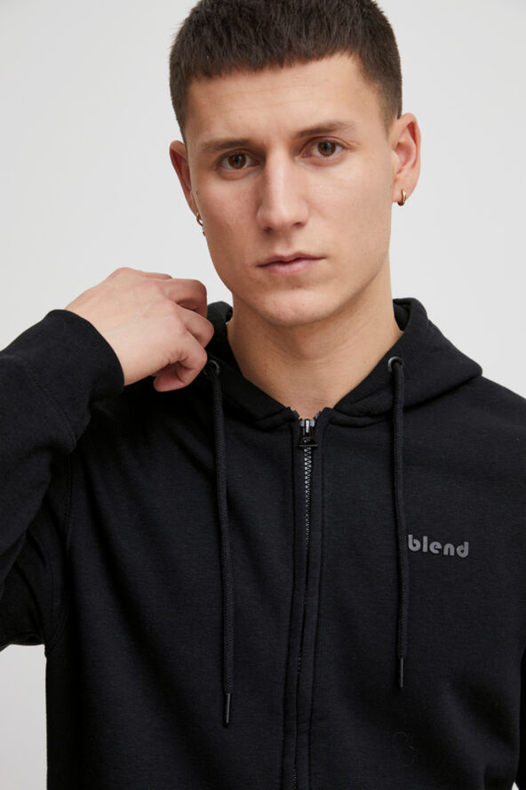 Blend BHDownton Zipthrough Sweatshirt Black