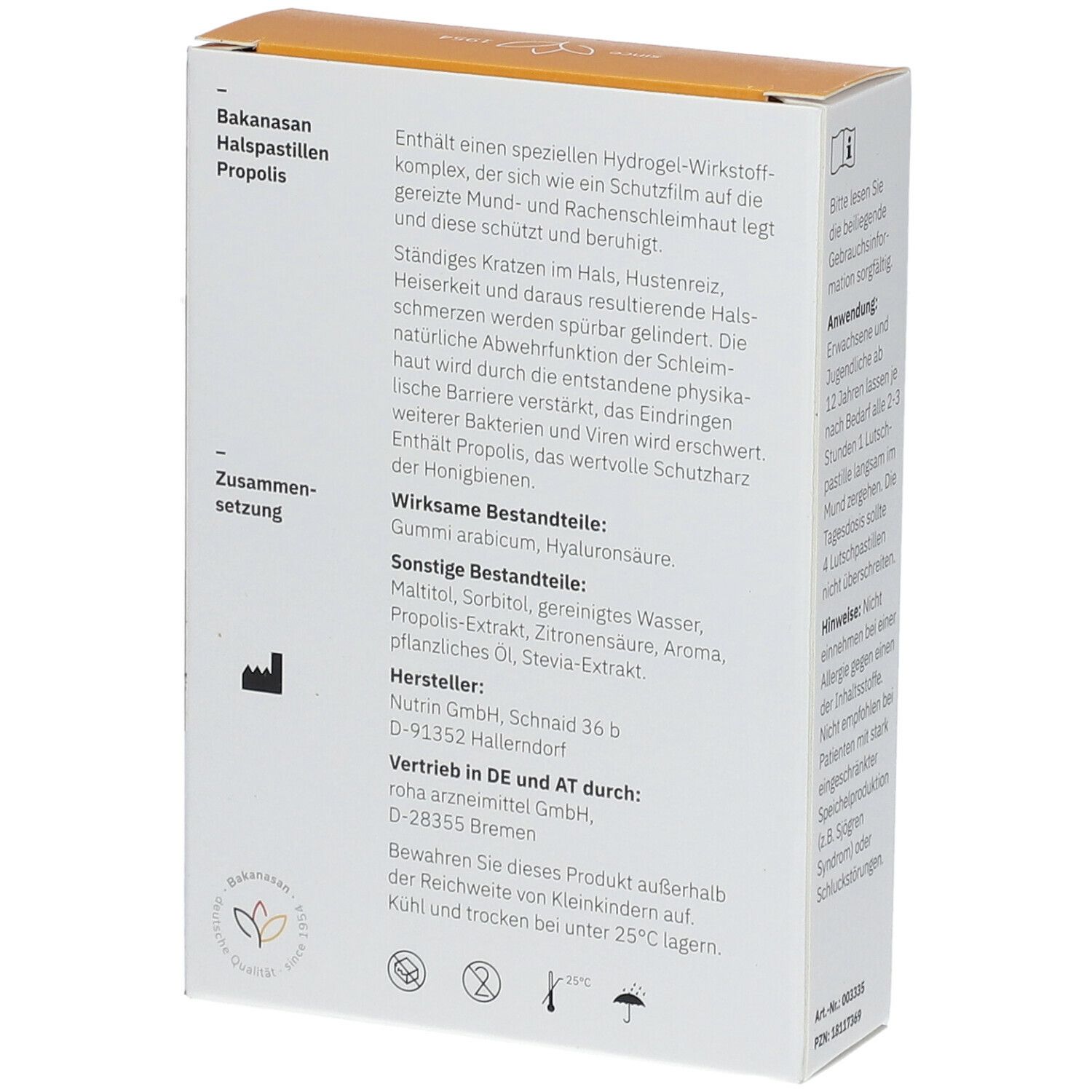 Bakanasan® HALS PASTILLEN PROPOLIS