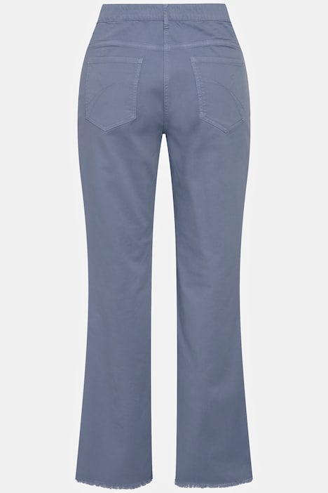 Colorjeans Mary, Fransensaum, weites Bein, Biobaumwolle