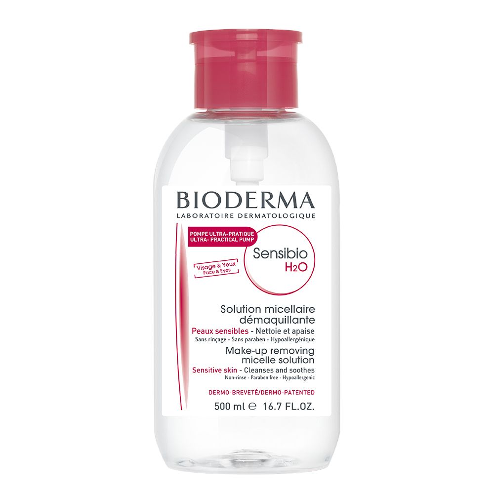 BIODERMA Sensibio H2O Pump - Sanft reinigendes Mizellenwasser - Jetzt 25% sparen mit Code 