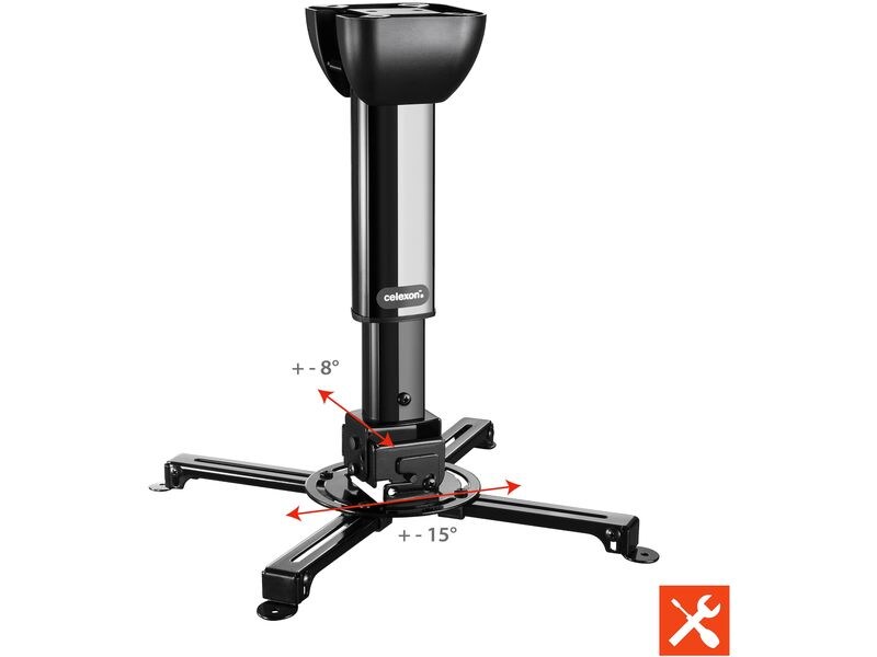 Celexon Deckenhalterung MultiCel 4060 Pro Schwarz Beamer Deckenhalterung universal