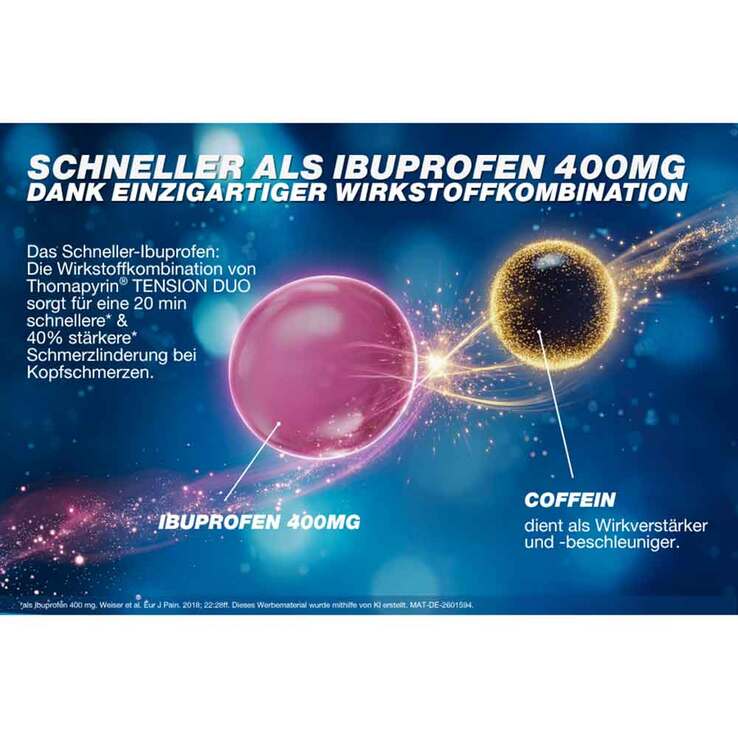 Thomapyrin TENSION DUO 400 mg / 100 mg Filmtabletten, 12 St
